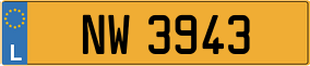 Trailer License Plate